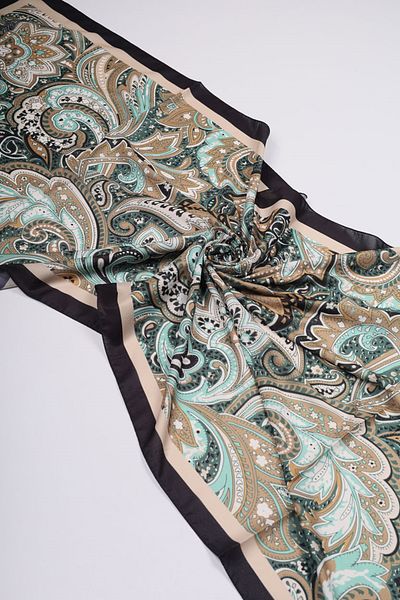 scarfella Patterned Silk Lycra Shawl - Pattern-04 - Color-10