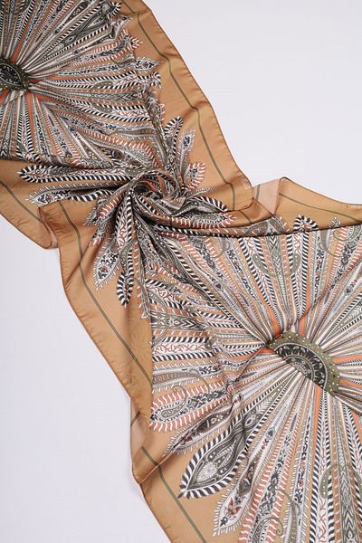 Levidor Patterned Indian Silk Shawl - Pattern-04 - Color-10