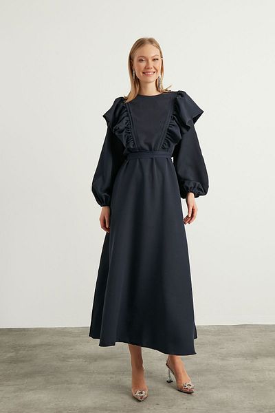 Birgül Bektaş Βραδινό φόρεμα Navy Blue Lady