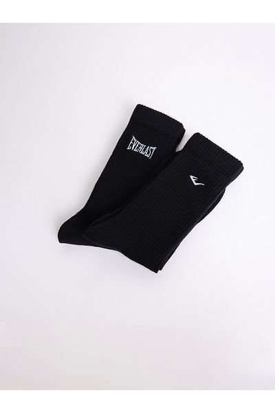 EVERLAST Чифт от 2 черни чорапи с бродирано лого