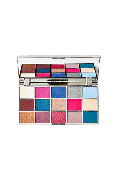 MAKEUP REVOLUTION Παλέτα σκιών ματιών, Makeup Revolution, Γυάλινος καθρέφτης, 15 αποχρώσεις