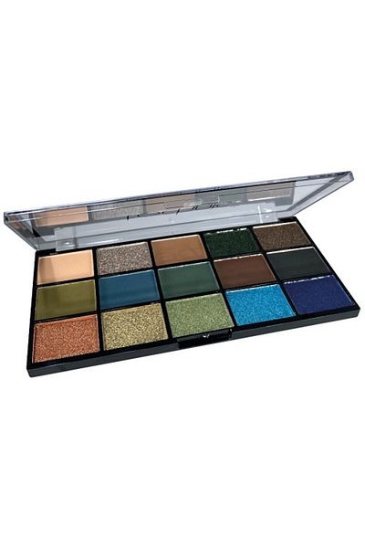 TECHNIC Paleta fard de pleoape, Technic, Lisovaný pigment, Spirit Guide, 15 farieb