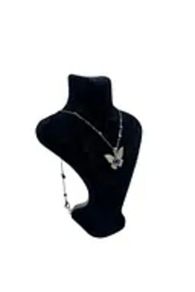MeGass Dekor Domestic Production London Model Suede Fabric Black Color 16/12 cm Pendant Display Mannequin