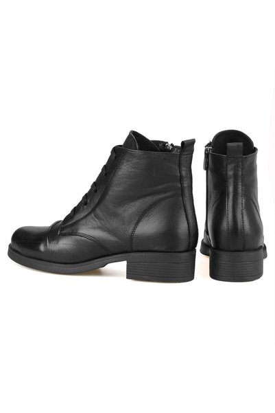 FootCourt Daily Women's Boots Black Natural Leather