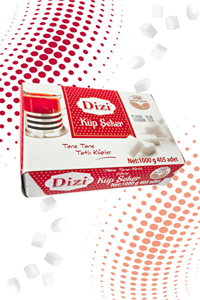 DİZİ Küp Şeker - 1000gr (~405 ADET) 1 Paket
