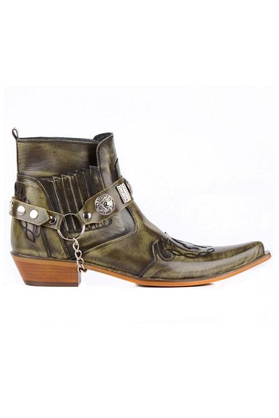 FootCourt Oliv Men's Cowboy Boots (Western)