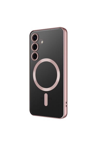 UnDePlus Samsung Galaxy A36 Kılıf Magsafe Kamera Lensli Korumalı Şeffaf Silikon Kapak