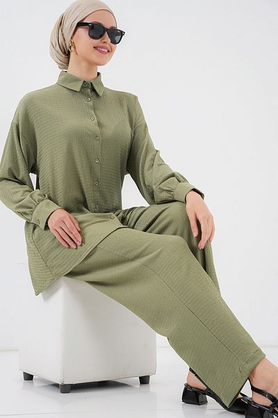 Bigdart Γυναικείο Πλεκτό Hijab Κάτω Σετ 6711 - Çağla