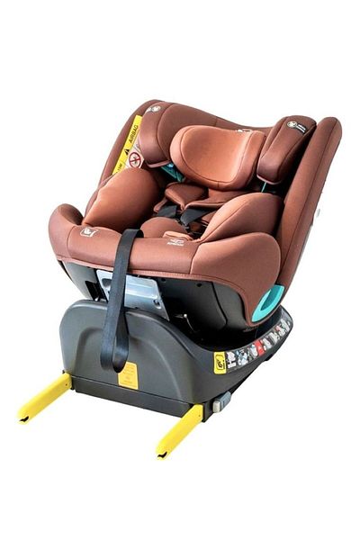 BUF BOOF Scaun Auto Saphir DELUXE BUF BOOF iSIZE Coffee Isofix pozitie somn 165 grade rotativ grade 40-150 cm