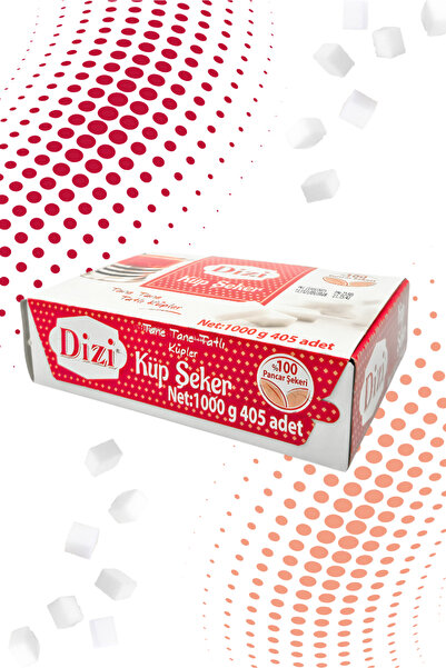 DİZİ Küp Şeker - 1000gr (~405 ADET) 1 Paket