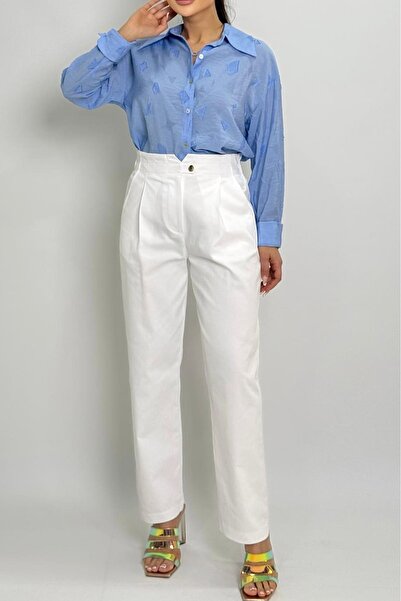 FEVER Beli elastik tek düğmeli pantolon