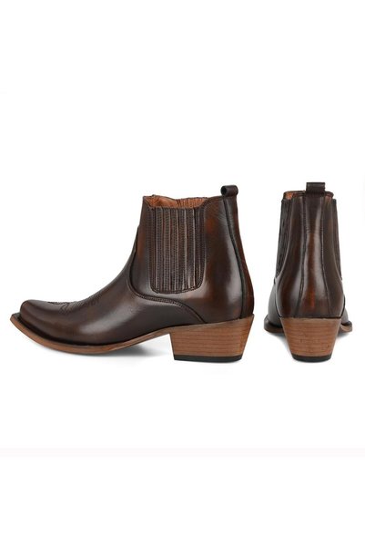 FootCourt Brown Women's Cowboy Boots Tokyo