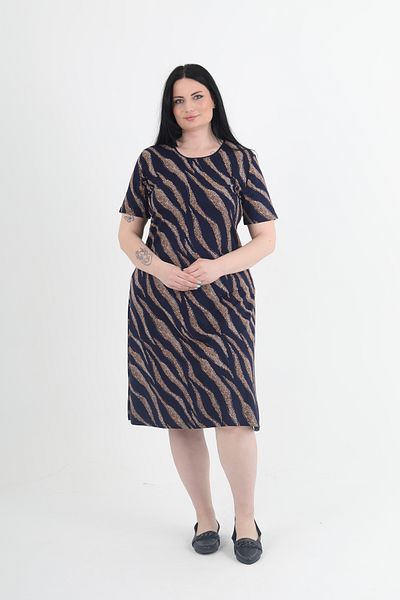 GNR Plus Size Long Sleeve Print Dress