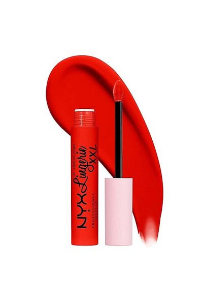 NYX Professional Makeup Ruj Lichid Mat, NYX Professional Makeup, Lip Lingerie XXL, 27 On Fuego, 4 ml