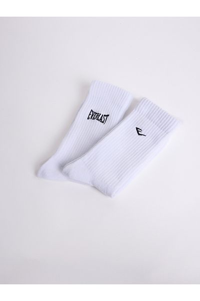 EVERLAST Λευκές κάλτσες 2 τεμαχίων με κέντημα με λογότυπο
