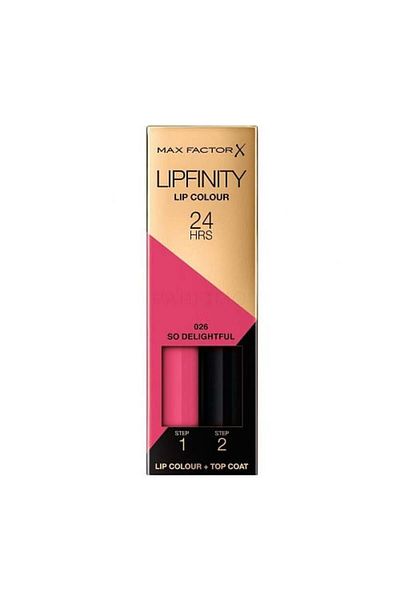 Max Factor Ruj de buze rezistent la transfer, Max Factor, Lipfinity, 026 So Delightful