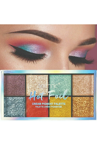 TECHNIC Paleta fard de ochi, Technic, Hot Foil Cream Pigment Palette, 8 culori