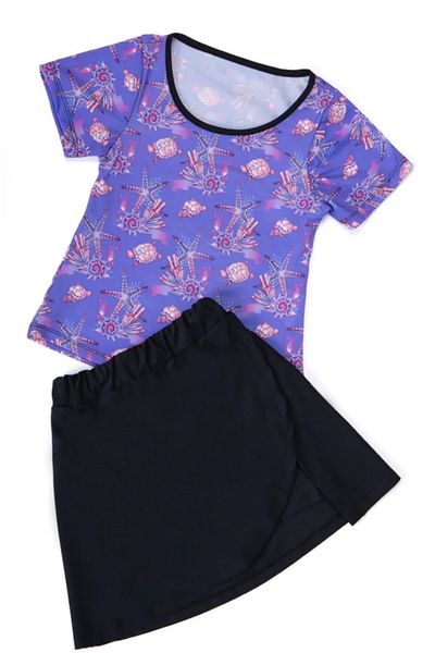 Remsa Mayo Children's Swimming Swimsuit with UV Protective Short Sleeve Shorts C61