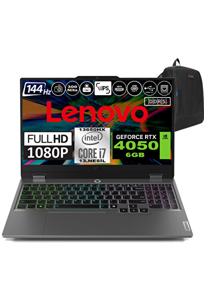LENOVO Loq 15IRX9 I7 13650HX 16GB 1tb SSD RTX4050 300NITS 15.6" 144Hz Fhd WIN...