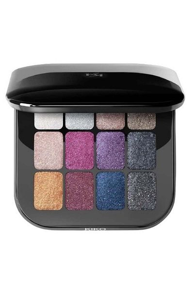 Kiko Paleta Farduri Sidefate, Milano, Cult Colours, 02 Shocking Sparkle Shades, 12 Culori, 12 g