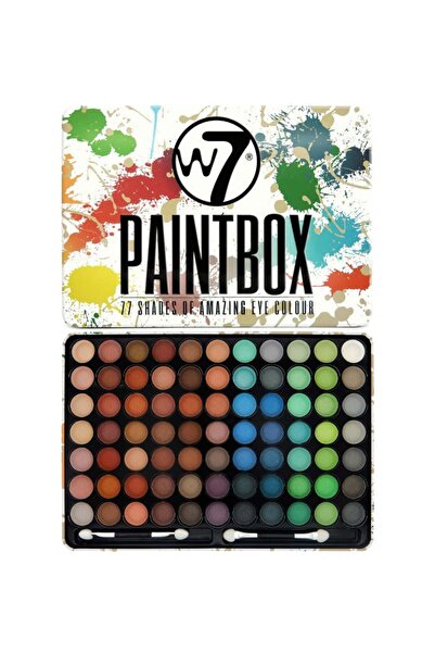 w7 Paintbox eyeshadow palette 77 colors