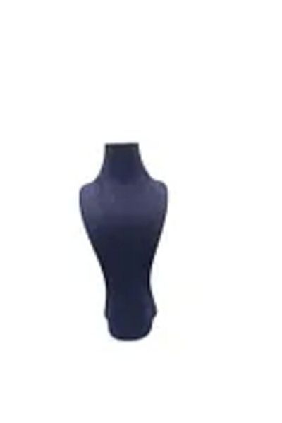 MeGass Dekor Sardinia Fabric Navy Blue Color Length 33cm Necklace Jewelry Display Manikin
