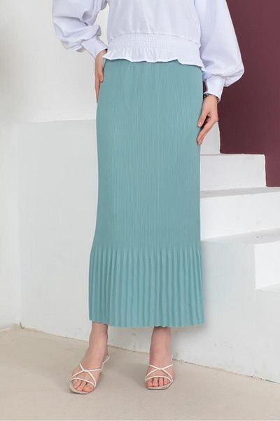 giyze Πλισέ Φούστα Hijab Mint Green 205