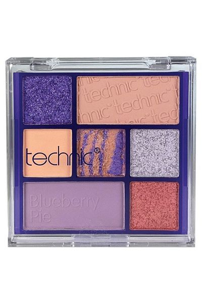 TECHNIC Paleta fard de ochi, Technic , Blueberry Pie, 7 culori