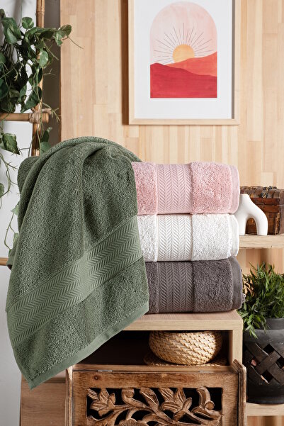 Nuşa TUANA Cotton 70x140 Bath Towel Set of 4