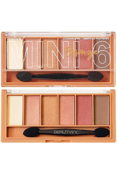 TECHNIC Paleta Farduri, Technic, Mini Bronze, 6 farieb, 7,2 g