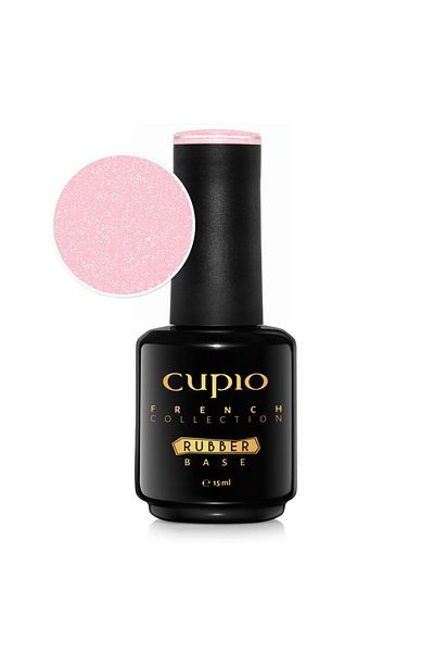 Cupio Rubber base French Collection - Blush Shimmer White 15ml