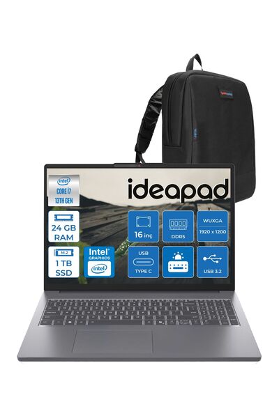 LENOVO Ideapad Slim 3 16IRH10 I7 13620H 24GB 1tb SSD Freedos 16" Wuxga IPS 30...