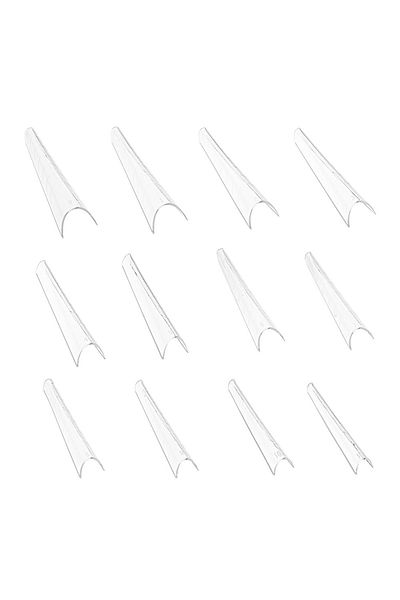 Cupio Tipsuri reutilizabile pentru extensii RevoShapes Ballerina/ Russian Almond set 120 buc