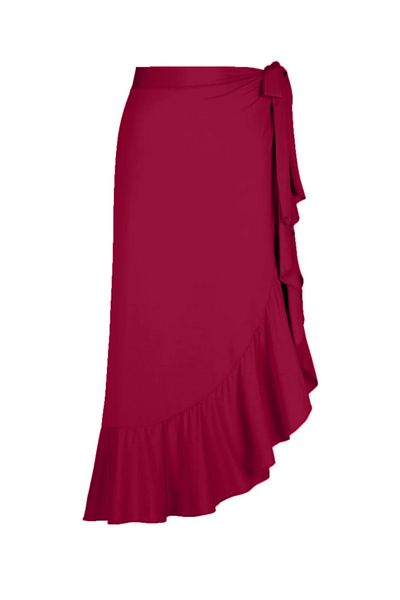 Remsa Mayo 15 Colored Lactable Ruffle Spanish Pareo Skirt