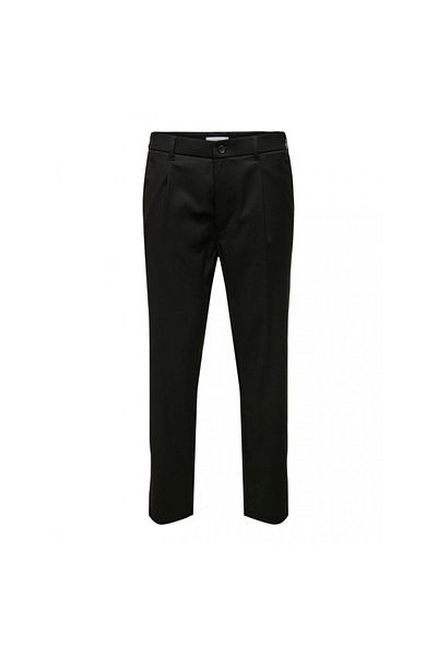 ONLY Men's Cotton Elastic Tapered Cut Pants 22030351