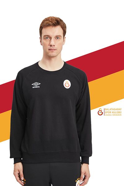Galatasaray Оригинална лицензирана дървена кутия за подарък с лъв и черен суитшърт Zero Collar