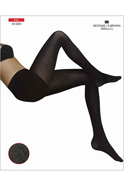 modasocks Mia 40 Den Kilotlu Çorap Kestane