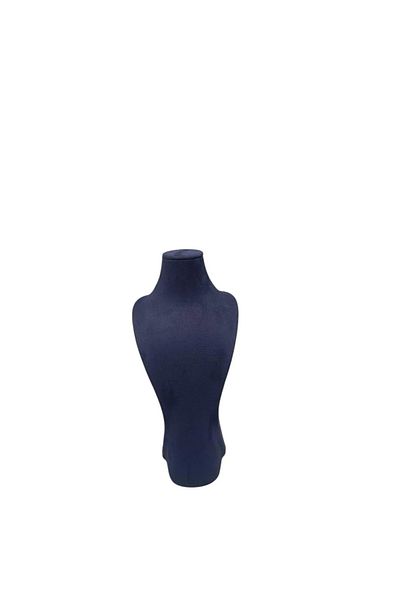 MeGass Dekor Domestic Production Adonis Model Geranium Fabric Navy Blue Color Length 28cm Necklace Jewelry Display Mannequin