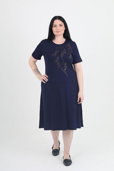 GNR Plus Size Short Sleeve Print Dress