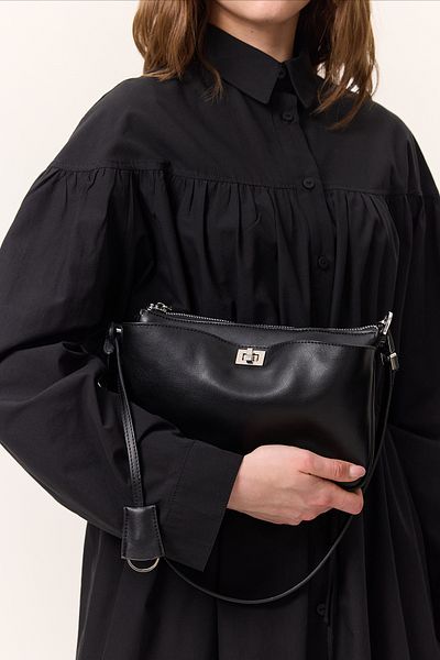 Manuka Black Arte Mini Baguette Bag