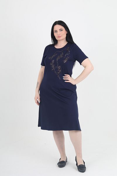 GNR Plus Size Short Sleeve Print Dress