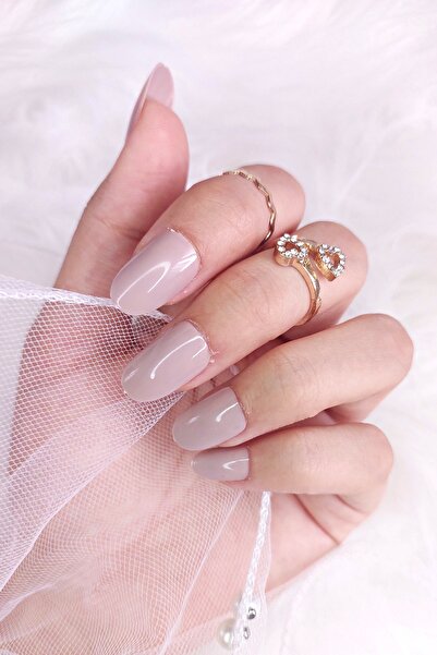 Easy Beauty 24 Adet Renkli Oval Kısa Takma Tırnak Seti 1077