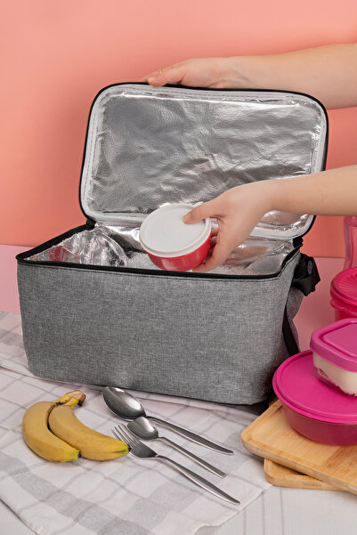 NS reliable 14 Lt Capacity - Insulated Thermos Freezer with Hanger that Keeps Hot and Cold