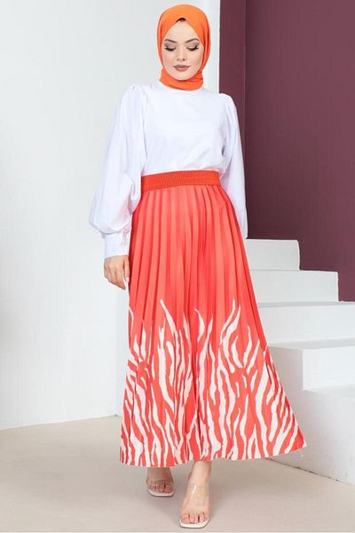 giyze Φούστα Hijab με σχέδιο Pomegranate Flower 4556