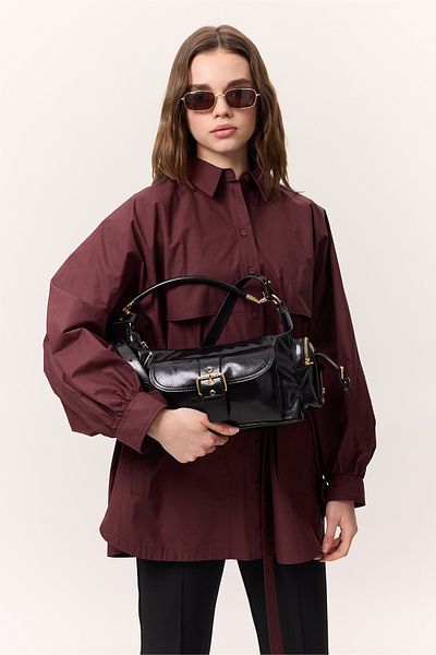 Manuka Mica Buckle Bag Black