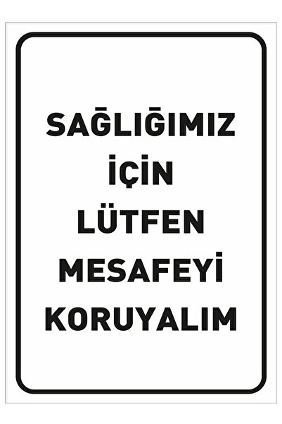 MIGNATIS Za naše zdravlje, molimo vas da održavate distancu. Ploča sa natpiso...