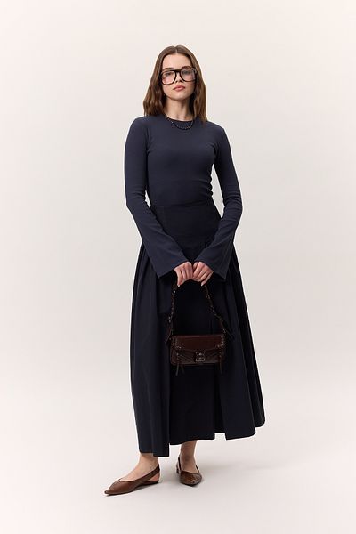 Manuka Boty se stahovací šňůrkou Gabardine Effect Lacevert