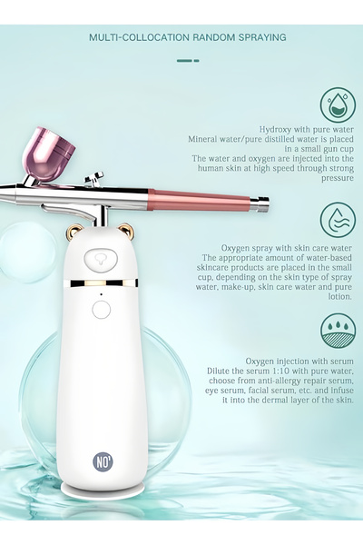 Yelajoy Cute Bear Shaped Airbrush Sprayer Kit, 0.3mm Fluid Tip, 2 Adjustable ...