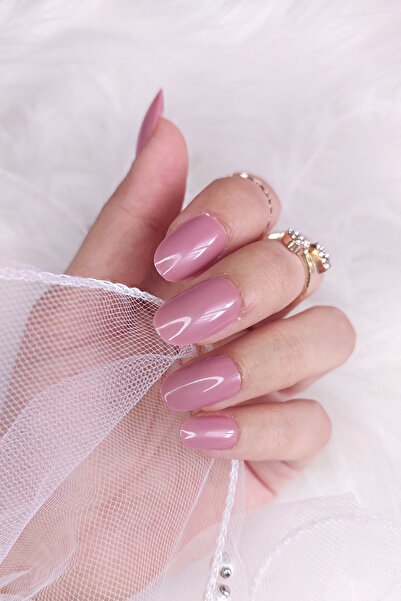 Easy Beauty 24 Adet Renkli Oval Kısa Takma Tırnak Seti 1077