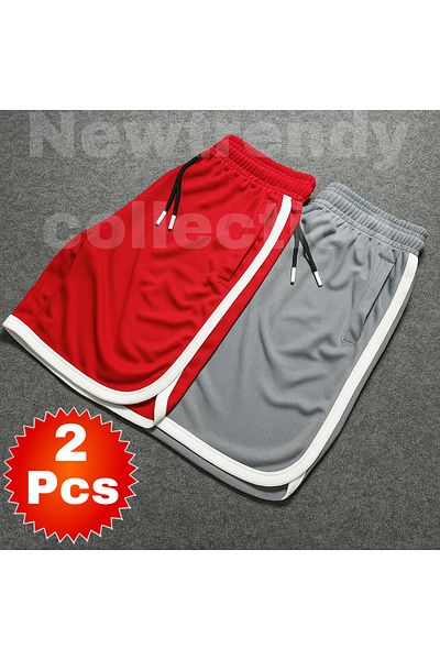 NEW TRENDY COLLECTİON Trunks Fit for Basketball and Fulbol Red/Grey